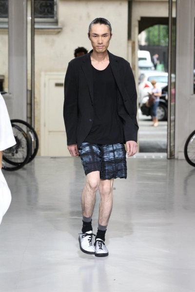ISSEY MIYAKE MEN マオカラー チャイナボタン イッセイミヤケ メンISSEY MIYAKE MEN コットンガーゼマオカラー