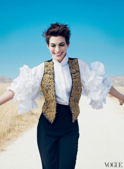 Anne Hathaway for Vogue US December 2012