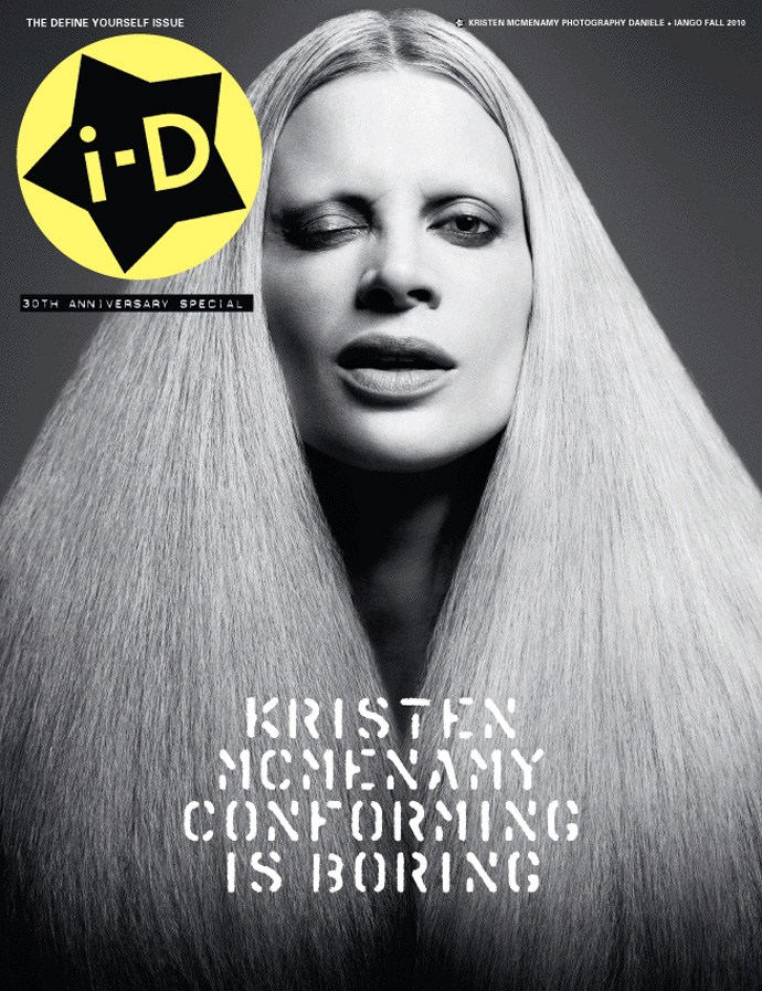 Supermodel Kristen McMenamy is one of the amazing new cover stars of iD 
