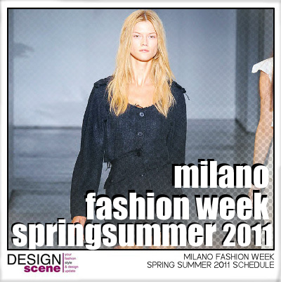 MILANO FASHION WEEK SCHEDULE