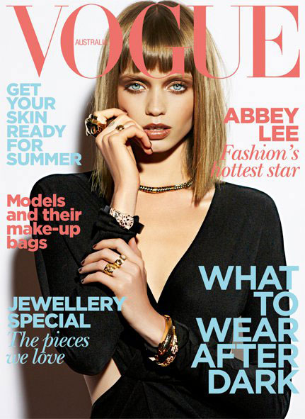 Supermodel Abbey Lee Kershaw returns to front yet another cover of her 
