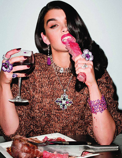 Crystal Renn Terry Richardson Magazine Vogue Paris Issue October 2010