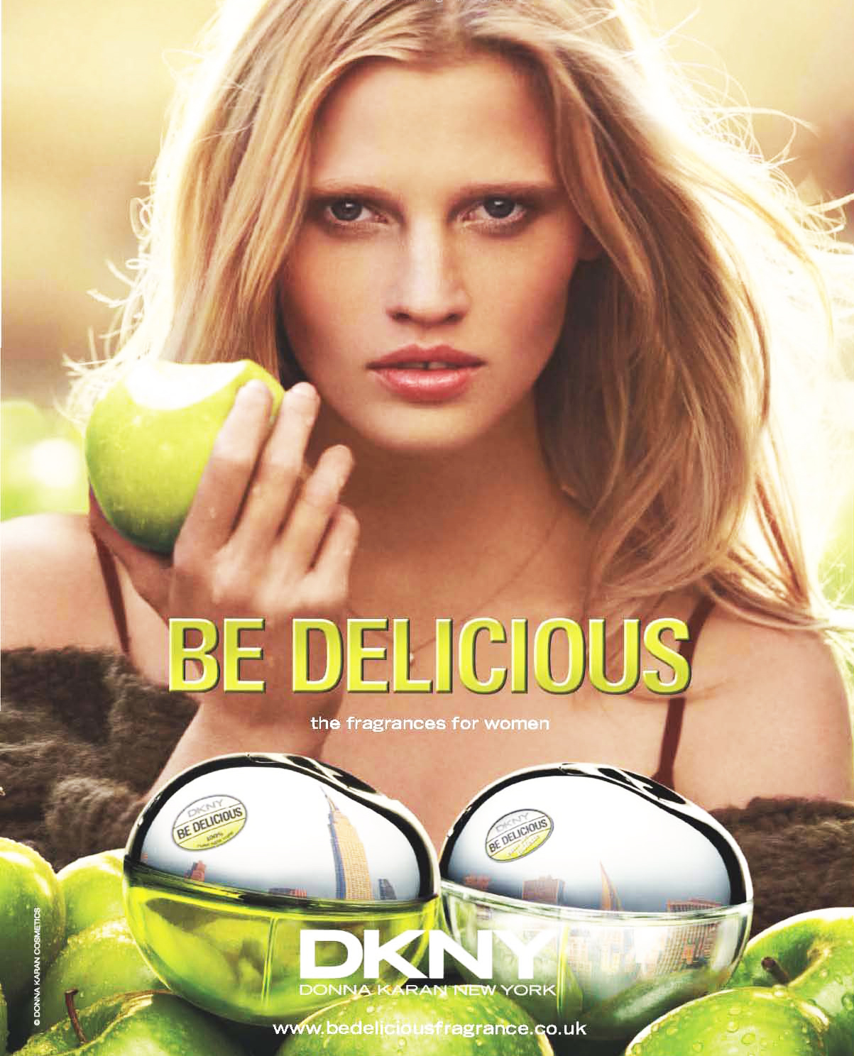 Lara Stone for Be Delicious DKNY Fragrance