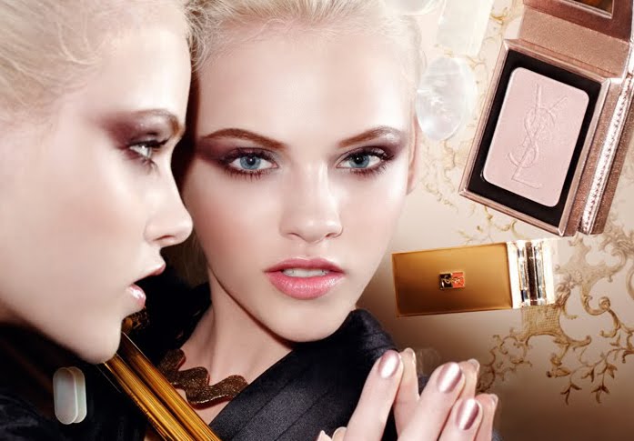 Ginta Lapina by Terry Richardson Ad Campaign Yves Saint Laurent Metallic 