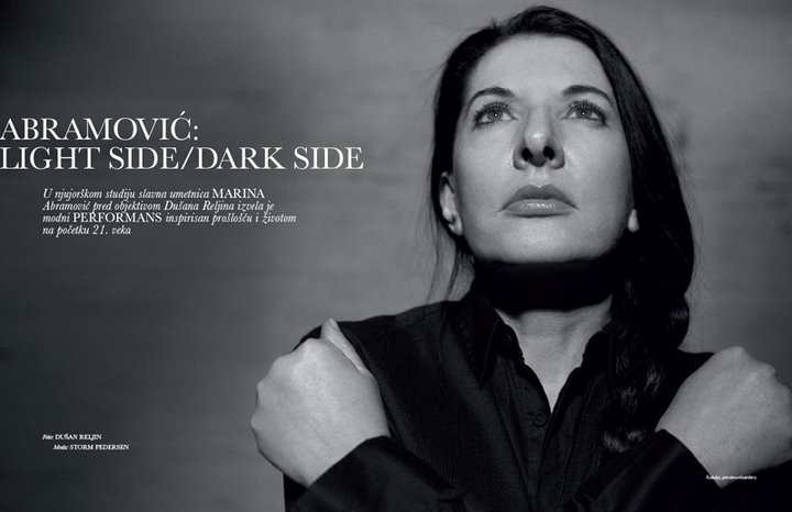 Marina Abramovic by Dusan Reljin Magazine Elle Serbia