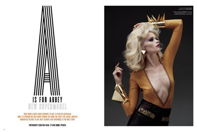 Abbey Lee Kershaw by Sebastian Faena