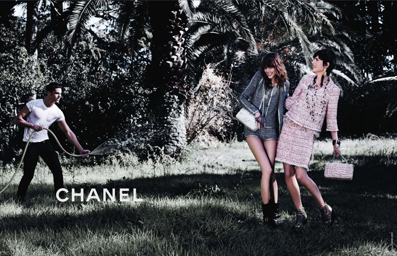 Freja Beha Erichsen Stella Tennant by Karl Lagerfeld for Chanel Spring 
