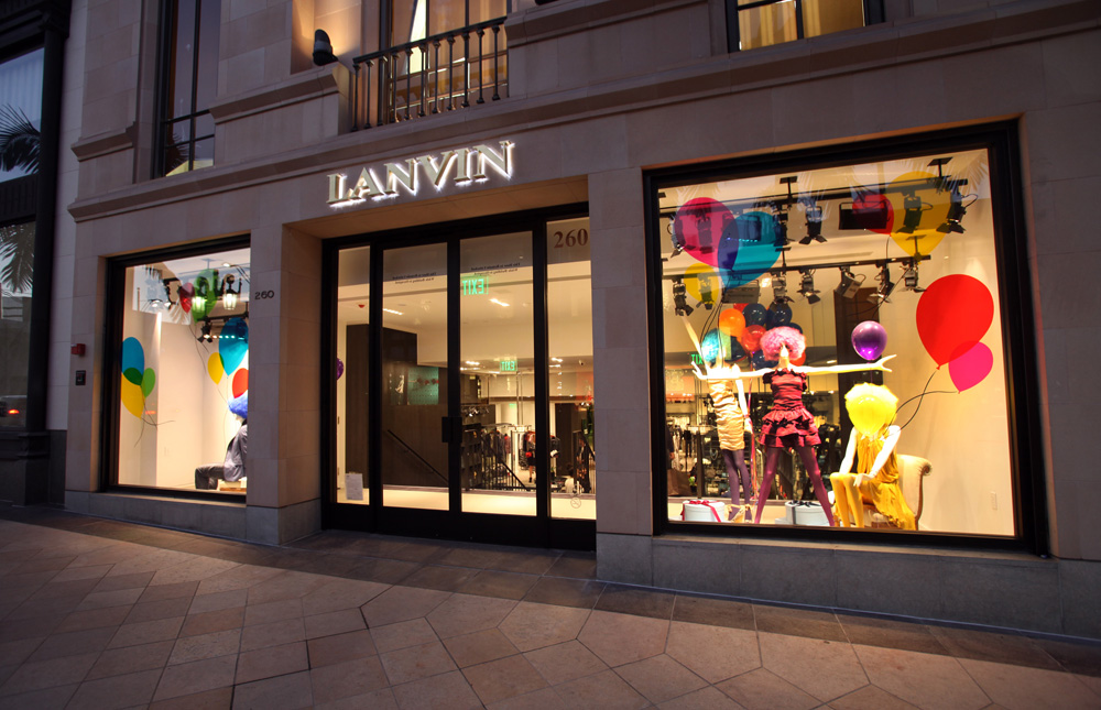 LANVIN Los Angeles Store on Rodeo Drive