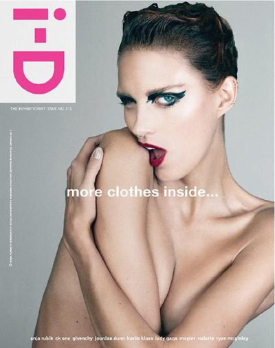 Supermodel Anja Rubik is the first cover star reveled from iD magazine 