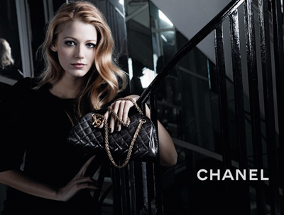 Blake Lively Chanel Bag. Ad Campaign: Chanel Handbags