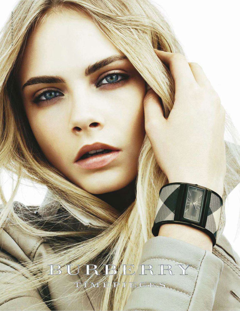 Cara Delevingne for Burberry Timepieces & Beauty Ads