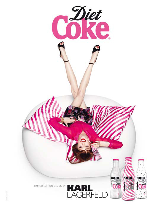 Karl Lagerfeld unveils limited edition Diet Coke bottles