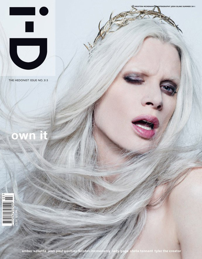 Legendary supermodel Kristen McMenamy is back on the cover of iD Magazine