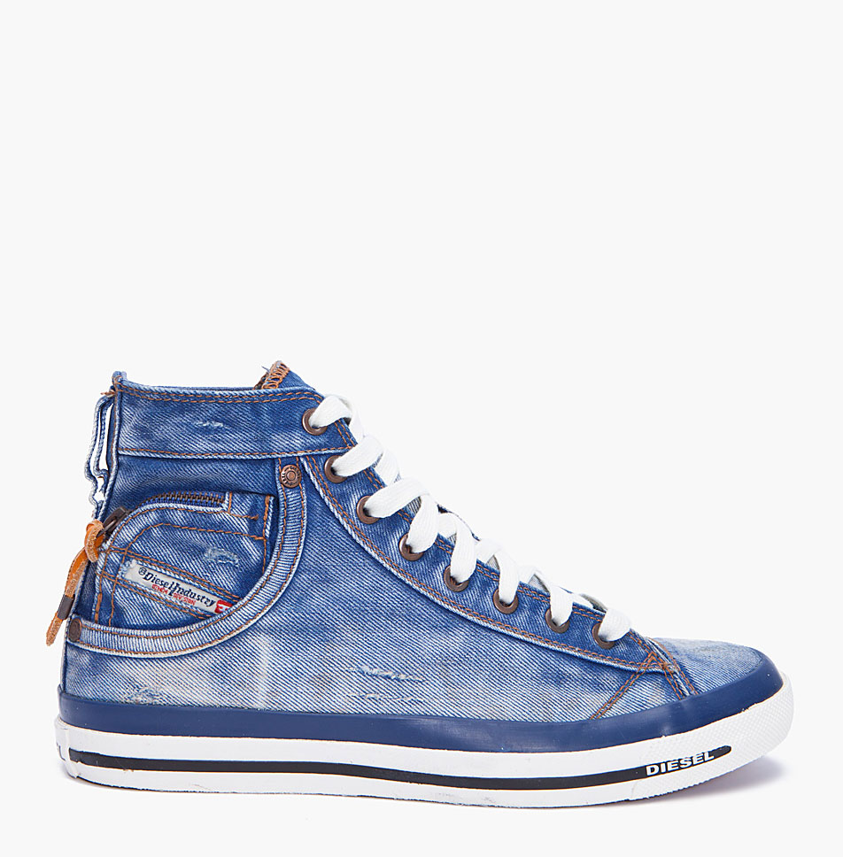 interferentie niezen soort Diesel Expoiak Denim Sneakers