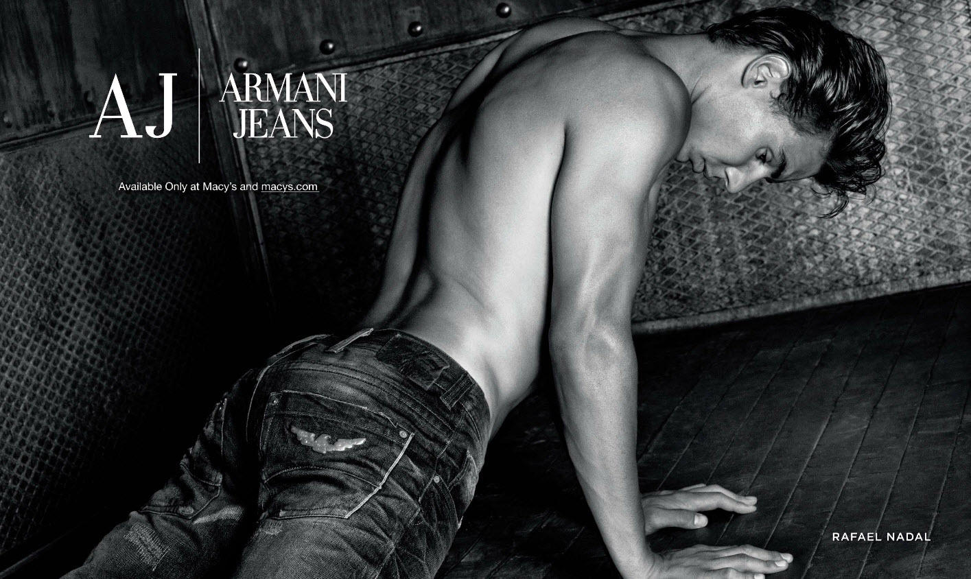 let at håndtere Fritagelse Gurgle More of Rafael Nadal for Armani Jeans