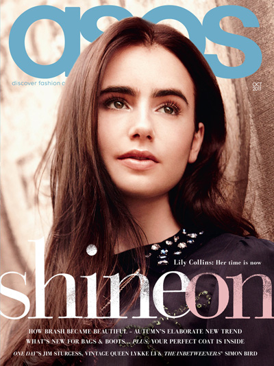 Asos Fashion Online on Lily Collins For Asos Magazine