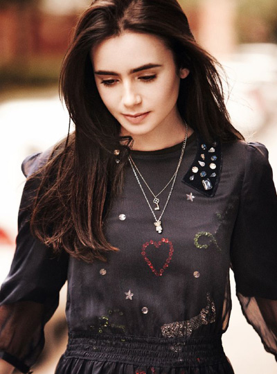 lily collins for asos magazine