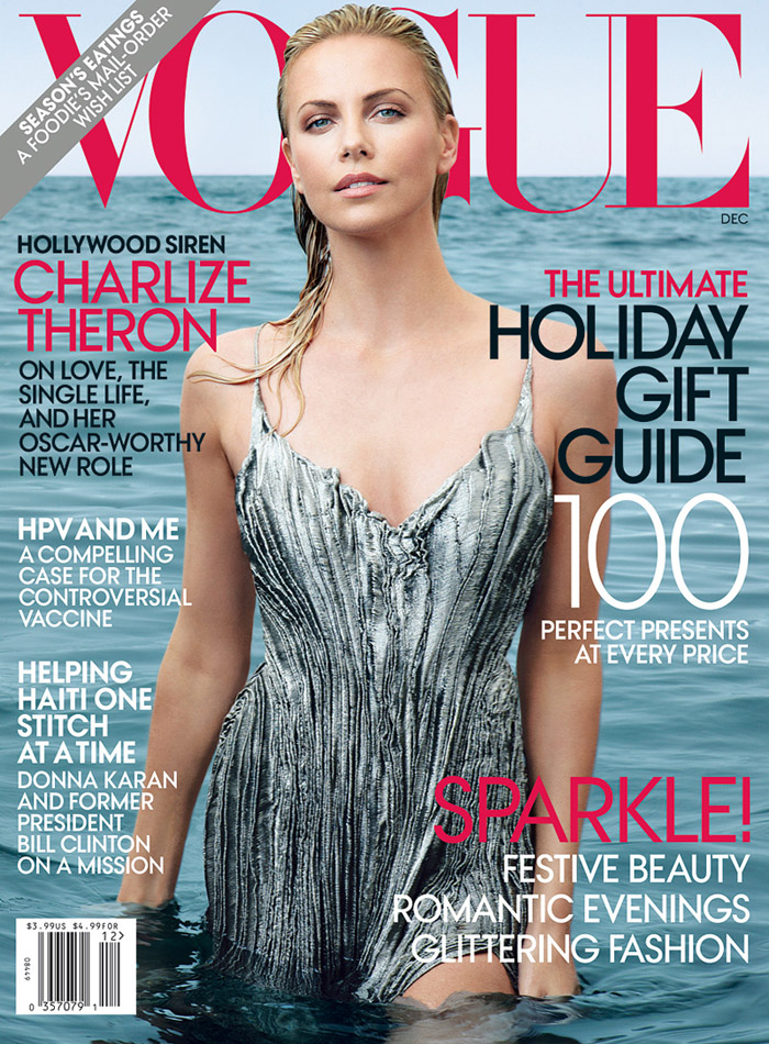 Charlize Theron Covers Vogue US December 2011