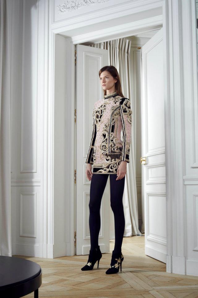 Kasia Struss for Balmain Pre-Fall 2012