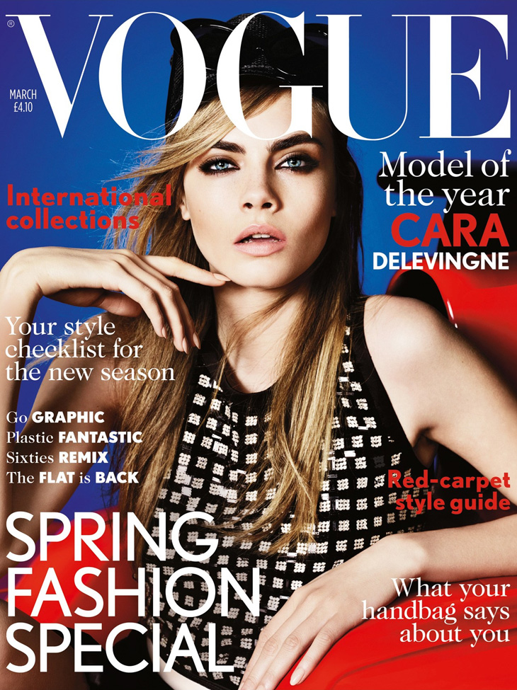 Cara Delevingne for Vogue UK March 2013