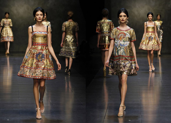 dolce gabbana mosaic dress