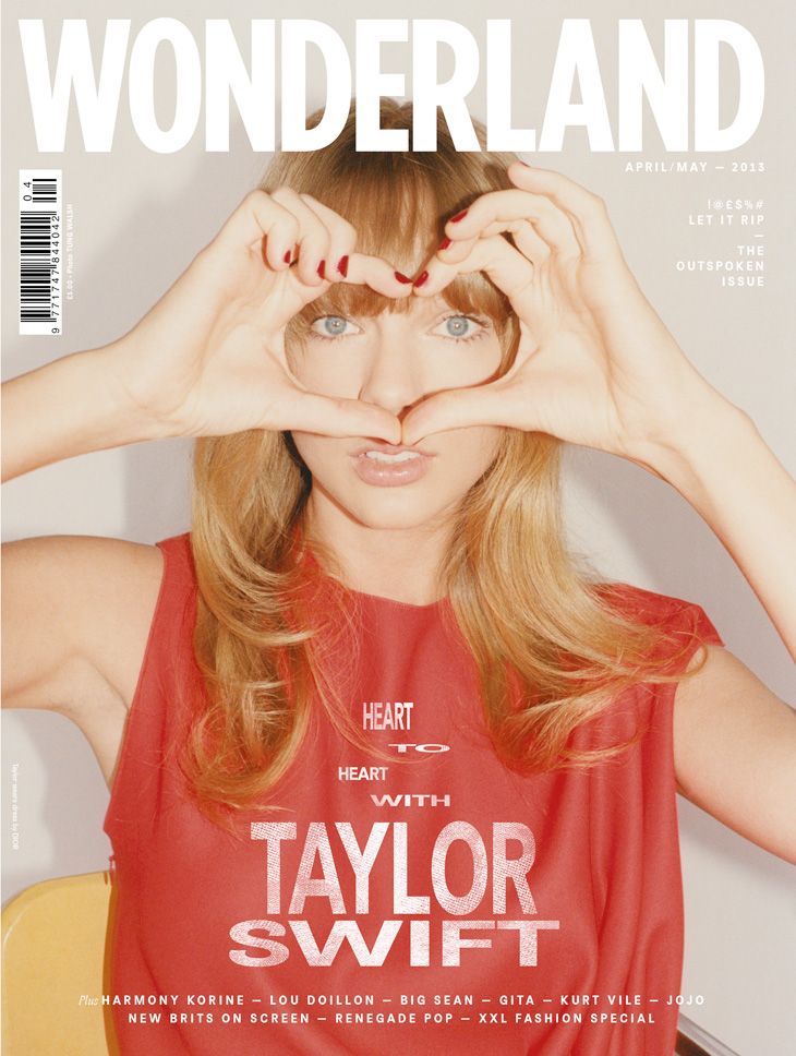 Taylor Swift for Wonderland April May 2013