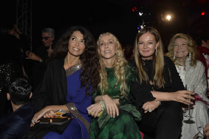 Eva Cavalli,Franca Sozzani, Afef and Marta Marzotto