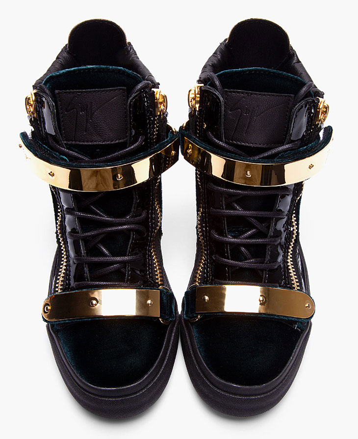 Zanotti Velvet Sneakers