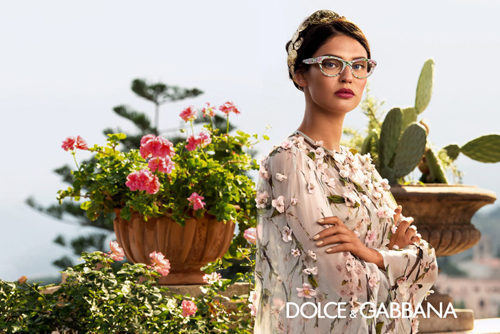 Bianca Balti For Dolce Gabbana Eyewear Spring Summer 14