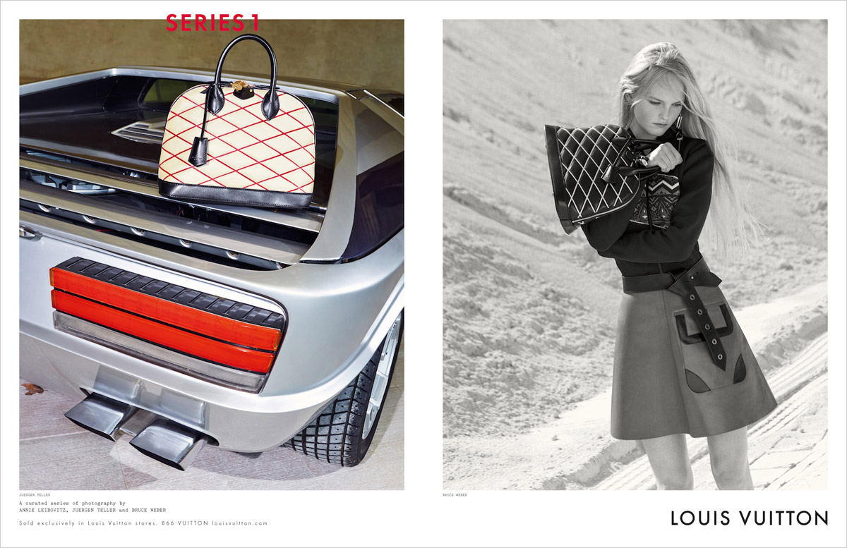 poster advertising Louis Vuitton with Jean Campbell in paper magazine from  2014 year, advertisement, creative LV Louis Vuitton 2010s advert Stock  Photo - Alamy