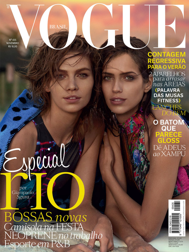 Aline Weber & Amanda Wellsh for Vogue Brazil November 2014