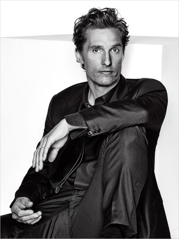 Matthew McConaughey for L'Optimum by Eric Ray Davidson, حجم الصورة 620x827