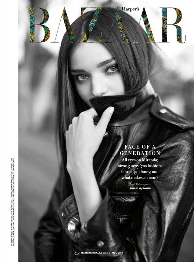 Miranda Kerr for Harper's Bazaar Australia March 2015