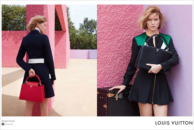 Lea Seydoux stars in Louis Vuitton Capucines Bag Spring-Summer