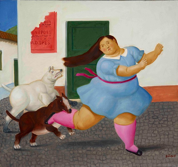 04_Girl_Bitten_by_Dog_Botero_Kunsthal