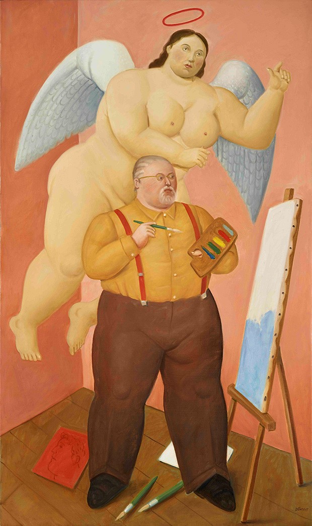 07_Self_Portrait_with_Guardian_Angel_Botero_Kunsthal