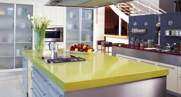Green Kicthen Countertops
