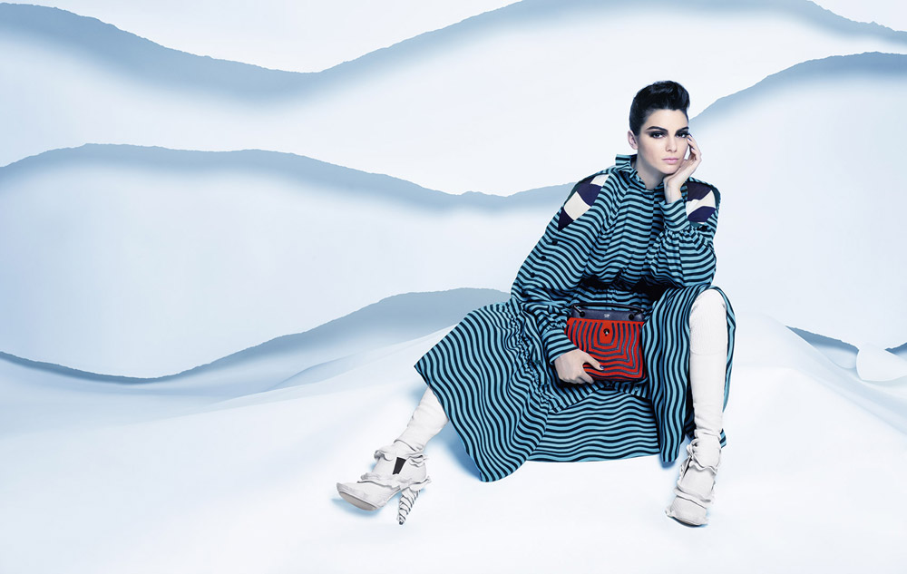 Kendall Jenner for Fendi Fall Winter 2016.17 by Karl Lagerfeld