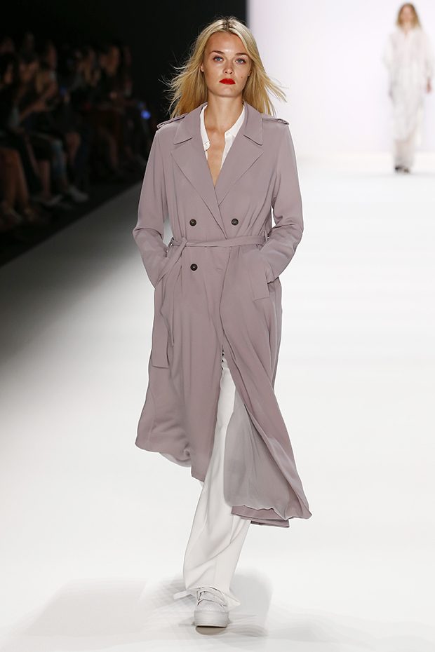 BERLIN, GERMANY - JUNE 28: A model walks the runway at the Avelon show during the Mercedes-Benz Fashion Week Berlin Spring/Summer 2017 at Erika Hess Eisstadion on June 28, 2016 in Berlin, Germany. (Photo by Frazer Harrison/Getty Images for Avelon)