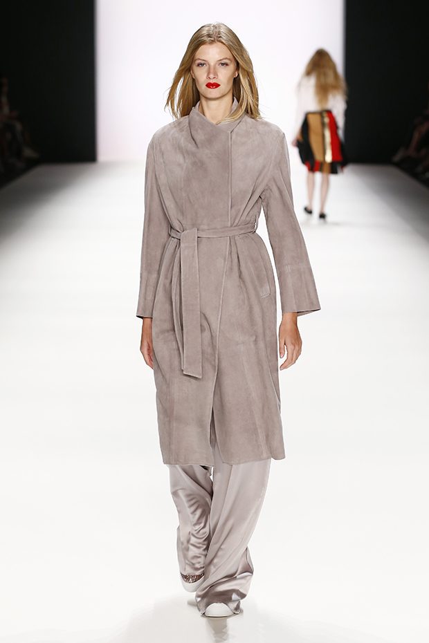 BERLIN, GERMANY - JUNE 28: A model walks the runway at the Avelon show during the Mercedes-Benz Fashion Week Berlin Spring/Summer 2017 at Erika Hess Eisstadion on June 28, 2016 in Berlin, Germany. (Photo by Frazer Harrison/Getty Images for Avelon)