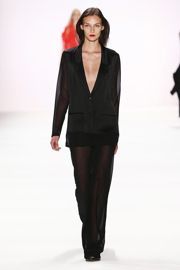 BERLIN, GERMANY - JUNE 28: A model walks the runway at the Avelon show during the Mercedes-Benz Fashion Week Berlin Spring/Summer 2017 at Erika Hess Eisstadion on June 28, 2016 in Berlin, Germany. (Photo by Frazer Harrison/Getty Images for Avelon)