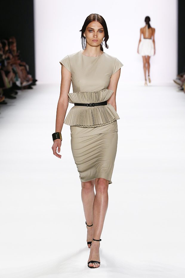 BERLIN, GERMANY - JUNE 30: A model walks the runway at the Dimitri show during the Mercedes-Benz Fashion Week Berlin Spring/Summer 2017 at Erika Hess Eisstadion on June 30, 2016 in Berlin, Germany. (Photo by Frazer Harrison/Getty Images for Dimitri)