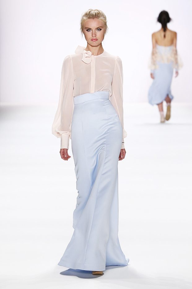 BERLIN, GERMANY - JULY 01: A model walks the runway at the Lana Mueller show during the Mercedes-Benz Fashion Week Berlin Spring/Summer 2017 at Erika Hess Eisstadion on July 1, 2016 in Berlin, Germany. (Photo by Frazer Harrison/Getty Images for IMG)