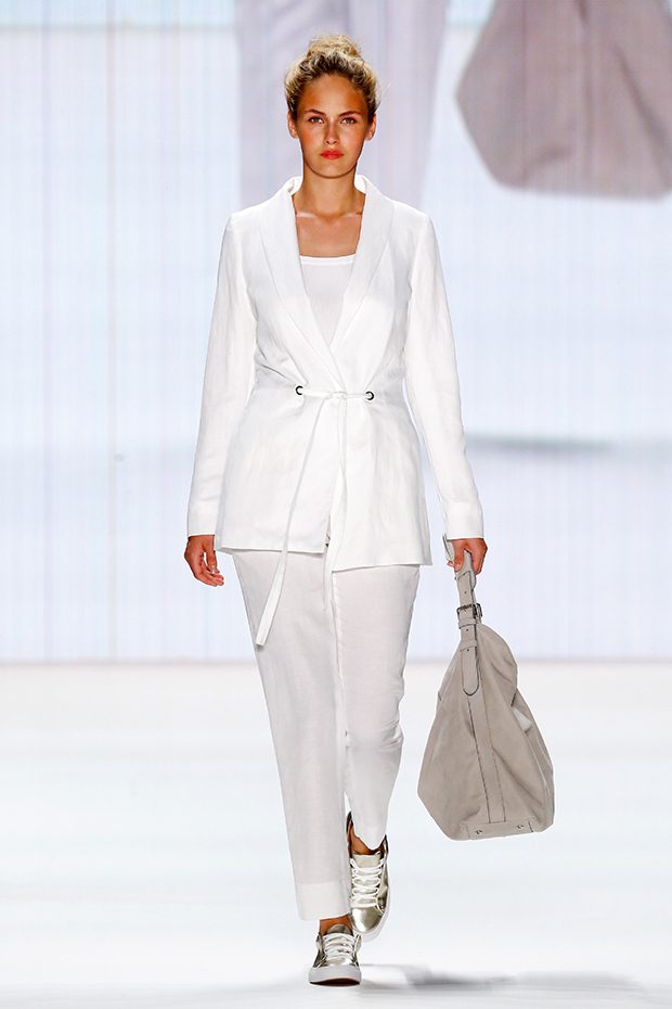 BERLIN, GERMANY - JUNE 29: A model walks the runway at the Minx by Eva Lutz show during the Mercedes-Benz Fashion Week Berlin Spring/Summer 2017 at Erika Hess Eisstadion on June 29, 2016 in Berlin, Germany. (Photo by Peter Michael Dills/Getty Images for IMG)