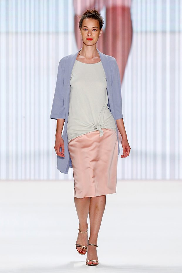 BERLIN, GERMANY - JUNE 29: A model walks the runway at the Minx by Eva Lutz show during the Mercedes-Benz Fashion Week Berlin Spring/Summer 2017 at Erika Hess Eisstadion on June 29, 2016 in Berlin, Germany. (Photo by Peter Michael Dills/Getty Images for IMG)