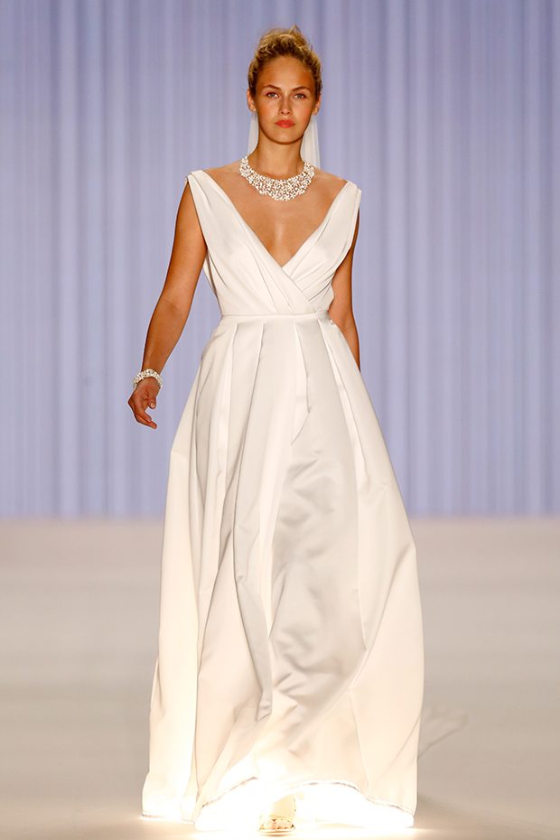 BERLIN, GERMANY - JUNE 29: A model walks the runway at the Minx by Eva Lutz show during the Mercedes-Benz Fashion Week Berlin Spring/Summer 2017 at Erika Hess Eisstadion on June 29, 2016 in Berlin, Germany. (Photo by Peter Michael Dills/Getty Images for IMG)