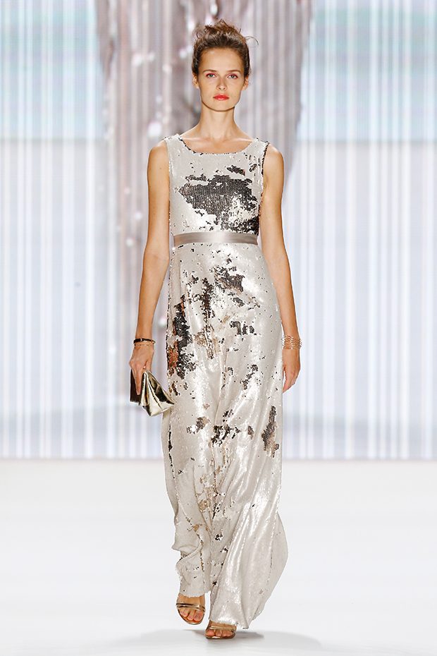 BERLIN, GERMANY - JUNE 29: A model walks the runway at the Minx by Eva Lutz show during the Mercedes-Benz Fashion Week Berlin Spring/Summer 2017 at Erika Hess Eisstadion on June 29, 2016 in Berlin, Germany. (Photo by Peter Michael Dills/Getty Images for IMG)