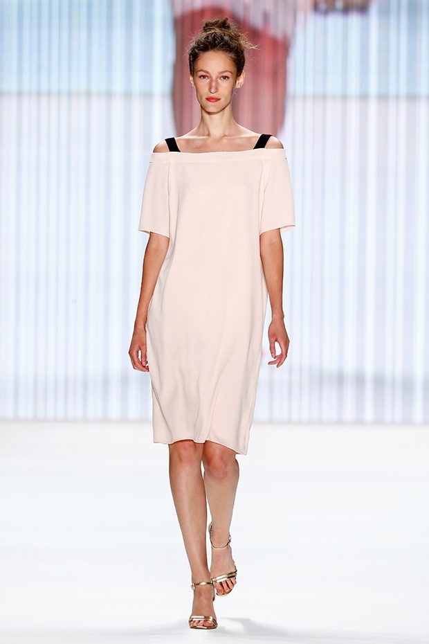 BERLIN, GERMANY - JUNE 29: A model walks the runway at the Minx by Eva Lutz show during the Mercedes-Benz Fashion Week Berlin Spring/Summer 2017 at Erika Hess Eisstadion on June 29, 2016 in Berlin, Germany. (Photo by Peter Michael Dills/Getty Images for IMG)