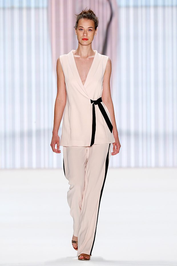 BERLIN, GERMANY - JUNE 29: A model walks the runway at the Minx by Eva Lutz show during the Mercedes-Benz Fashion Week Berlin Spring/Summer 2017 at Erika Hess Eisstadion on June 29, 2016 in Berlin, Germany. (Photo by Peter Michael Dills/Getty Images for IMG)