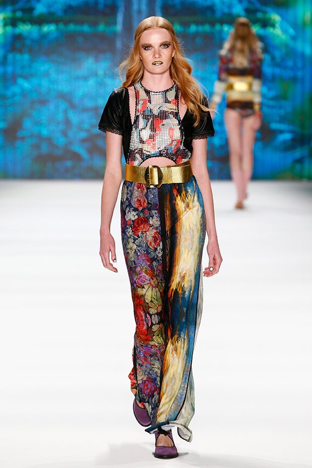 BERLIN, GERMANY - JUNE 29: A model walks the runway at the Rebekka Ruetz show during the Mercedes-Benz Fashion Week Berlin Spring/Summer 2017 at Erika Hess Eisstadion on June 29, 2016 in Berlin, Germany. (Photo by Frazer Harrison/Getty Images for Rebekka Ruetz)